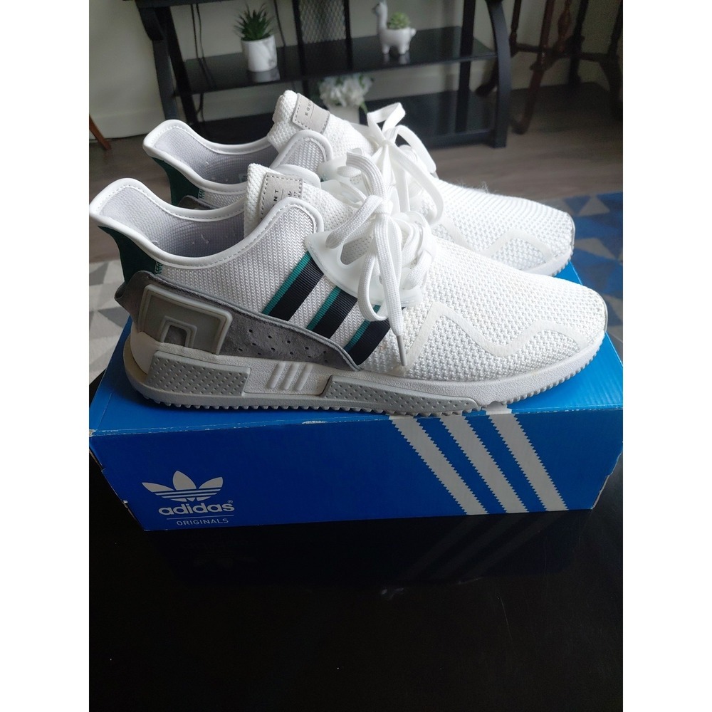 Adidas EQT Cushion ADV 'White Black Green' BB7178 Men's Sneakers Sz 12 Org $130